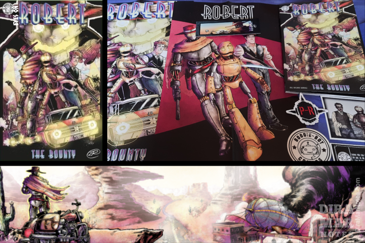 DiraMarNotes's tweet photo. EYES ON ROBERT: THE BOUNTY
After a supply run turned south, Robert, Charles & Eastwood find themselves on a cross-country road trip to escape the Western bots & the bounty on their heads
▶️https://t.co/NUHfWvwN3X
#indiecomics #Western #SciFi #boogiebotcomics @BoogieBotComics https://t.co/oHydYfL0SN
