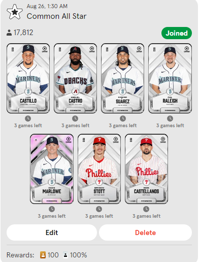Any lineup suggestion for #sorare #MLB #sorareMLB GW 42