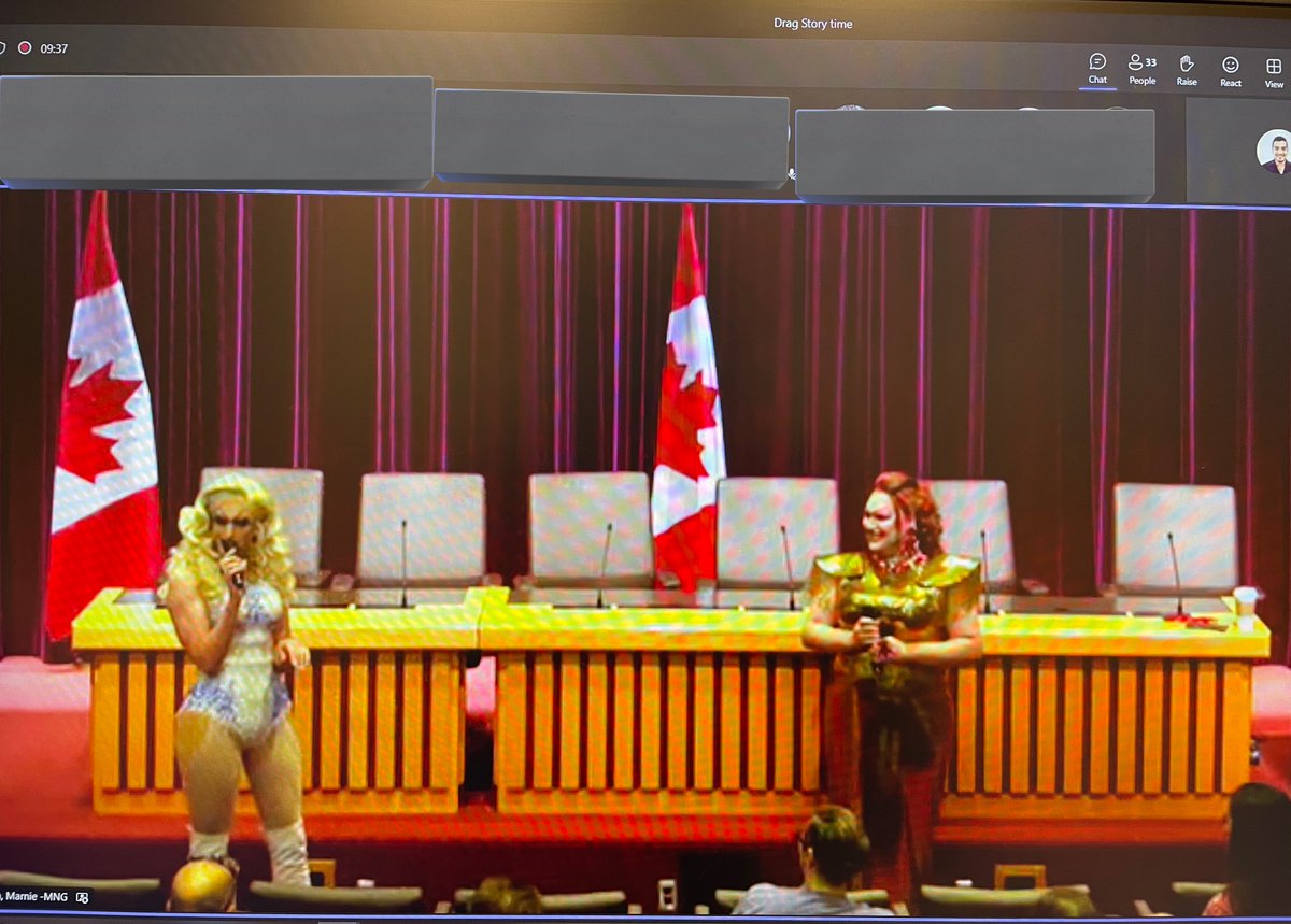 LuisMi 🏳️🌈 (@luismih) on Twitter photo It’s Drag Story Time!
#PSPW2023 I’m watching a drag show that’s taking place at HQ while doing a report. They will be reading 2SLGBTQI+ stories selected by employees.🏳️🌈
Never in my wildest dreams I thought I was going to be working at such an inclusive place.😍
<a href="/PSPrideNetwork/">Public Service Pride</a> It’s Drag Story Time!
#PSPW2023 I’m watching a drag show that’s taking place at HQ while doing a report. They will be reading 2SLGBTQI+ stories selected by employees.🏳️🌈
Never in my wildest dreams I thought I was going to be working at such an inclusive place.😍
<a href="/PSPrideNetwork/">Public Service Pride</a>