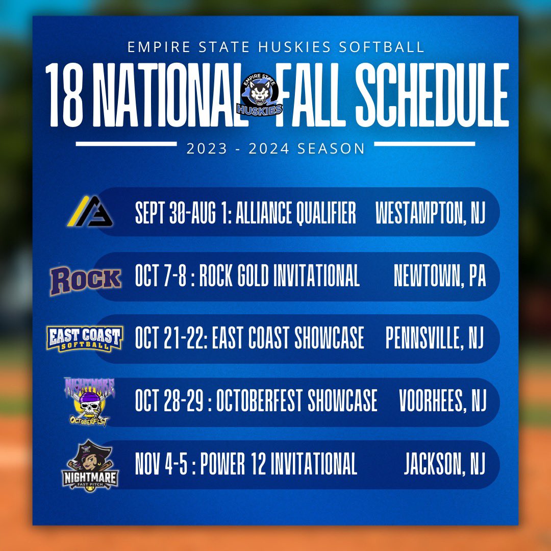 Taylor Schoonmaker (@tschoon33) on Twitter photo Roster and Schedule for this upcoming season!! Can’t wait for it all to start and have 1 last year with all my girls!! 💙🐾
#FAMILY #GDTBAH #Elevate
<a href="/CoachAli_SCSB/">Coach Ali Maloof</a>
<a href="/EStateHuskies/">Empire State Huskies</a> <a href="/shana_Ogara/">Shana O’Gara</a> Roster and Schedule for this upcoming season!! Can’t wait for it all to start and have 1 last year with all my girls!! 💙🐾
#FAMILY #GDTBAH #Elevate
<a href="/CoachAli_SCSB/">Coach Ali Maloof</a>
<a href="/EStateHuskies/">Empire State Huskies</a> <a href="/shana_Ogara/">Shana O’Gara</a>