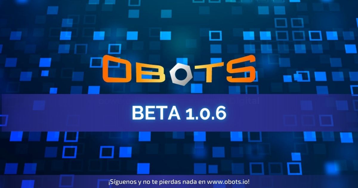 🔹Septiembre está a la vuelta de la esquina, y es un mes de nuevas aventuras💥

¿Por qué no te unes a la de #Obots?🤔

➡️Presentamos Obots Beta 1.0.6, que llega con varias novedades al panorama #P2E 📈

👉Echa un vistazo a la versión actual aquí: bit.ly/3qvsGXR

#Web3
