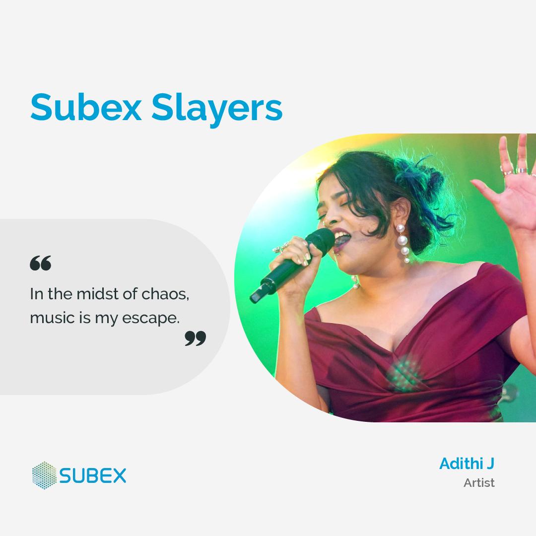 subex's tweet photo. Introducing Adithi J, a Senior Software Engineer who is not only reshaping innovation but also setting artistic trends. Professionally, Adithi demonstrates a steadfast commitment to teamwork, consistently delivering noteworthy contributions that propel her forward.

#SubexSlayers https://t.co/T4dK0Jc7ss