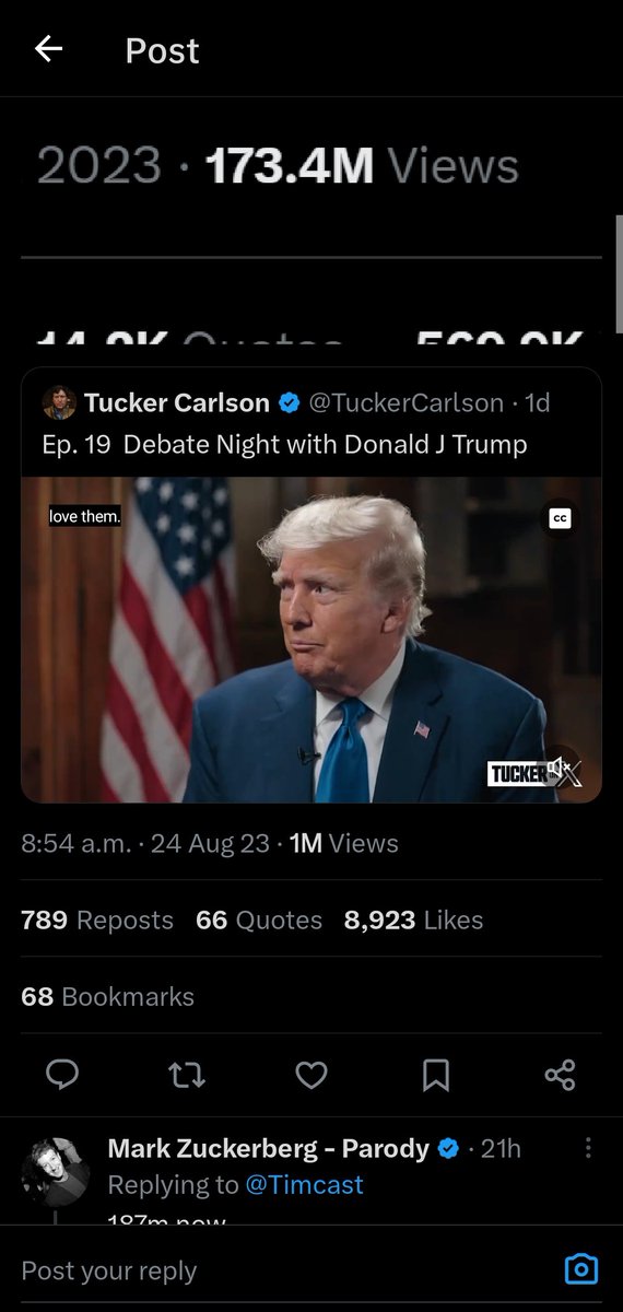 in_influence's tweet photo. Lol it goes from 200M on the tweet to 1M if you look on the QT. Let's not trust these Twitter stats 🤣 https://t.co/bZyhafbg6F