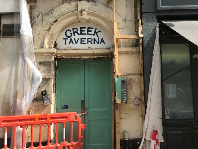 jpdsoho's tweet photo. For those old enough to remember #Jimmy's on #Frith Street, revealed 25.08.23 in renovation works to the building! #Soho down memory lane https://t.co/XAKZGRzAgG