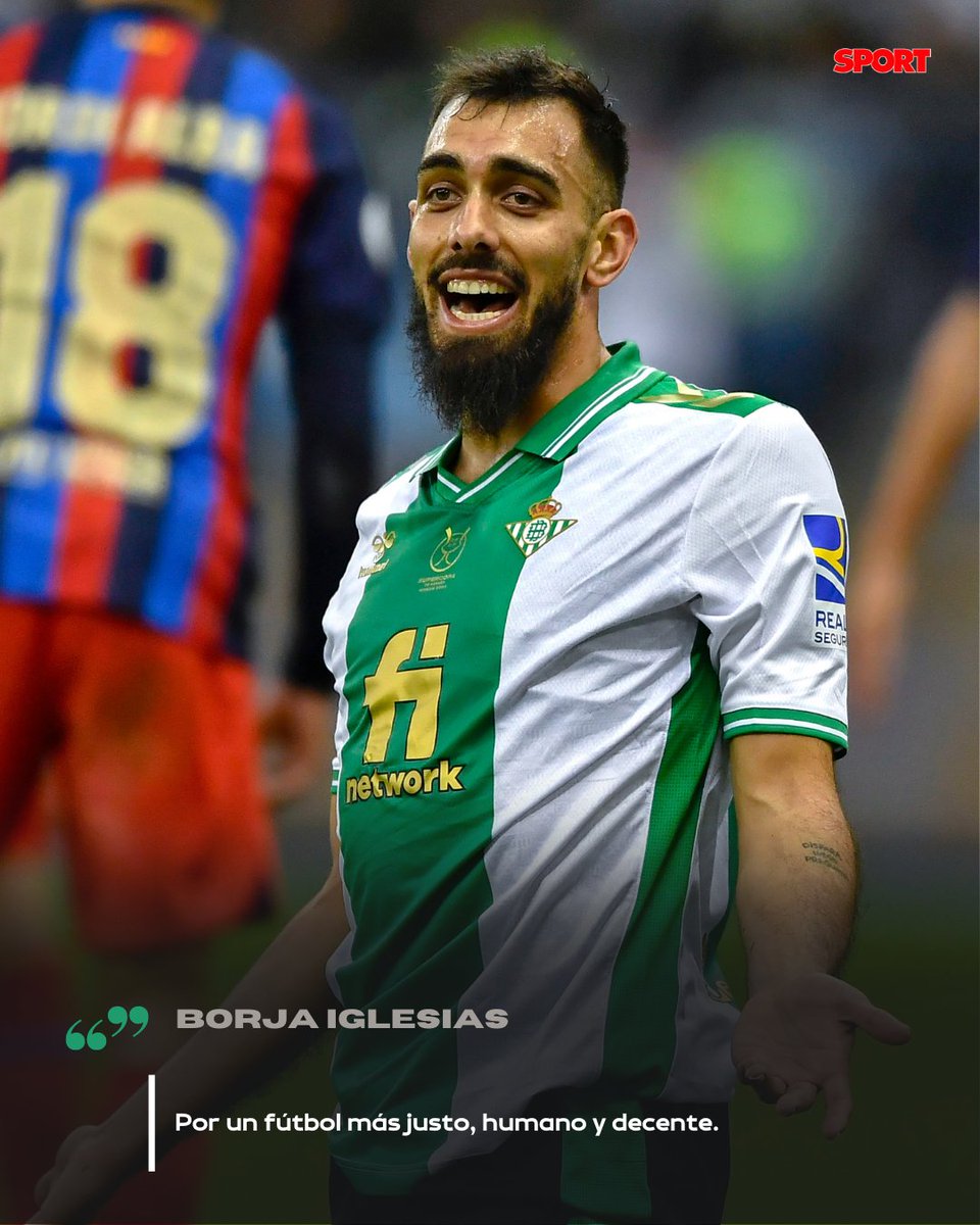 sport's tweet photo. 🚨  𝐔́𝐋𝐓𝐈𝐌𝐀 𝐇𝐎𝐑𝐀 | Borja Iglesias renuncia a la Selección hasta que no cambien las cosas:

😢 "Estoy triste y decepcionado"

🇪🇸 "He tomado la decisión de no volver a la Selección hasta que las cosas cambien"

👏 "Por un fútbol más justo, humano y decente" https://t.co/mfwnwQylWj