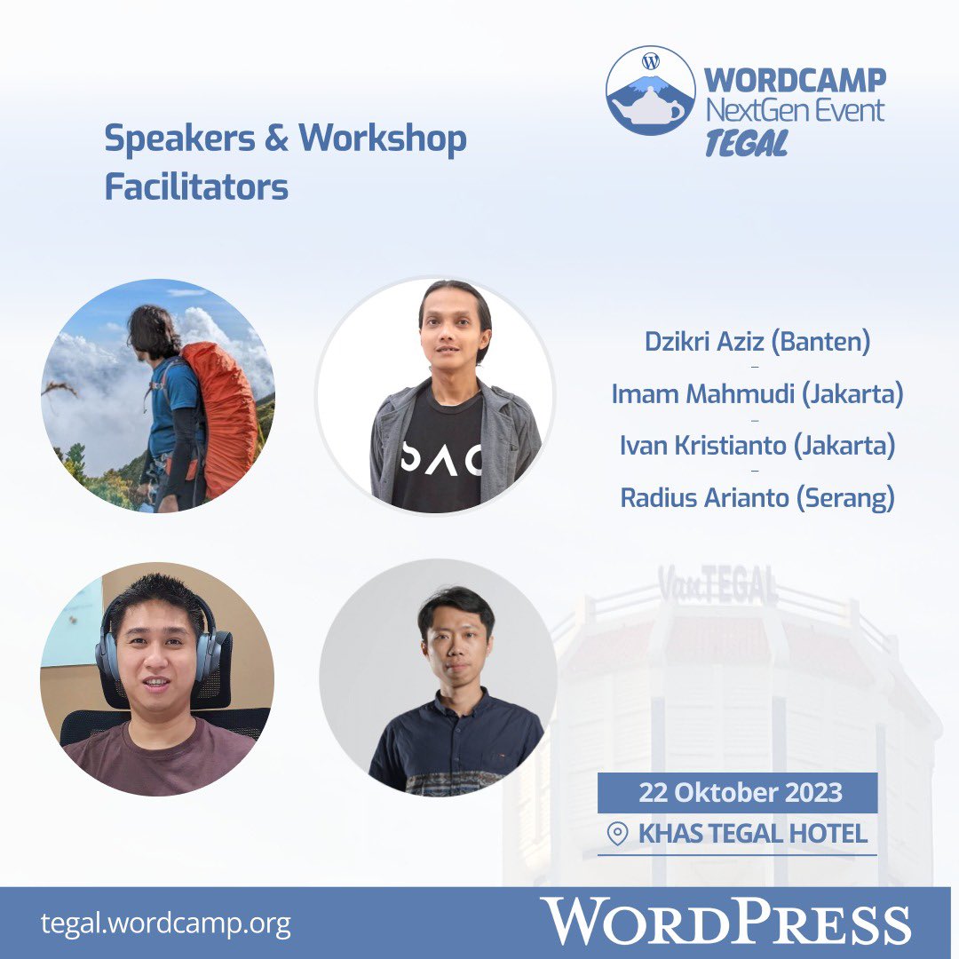 wptegal's tweet photo. #NextGenEvent #WordCampTegal https://t.co/r0mFEtRAF9