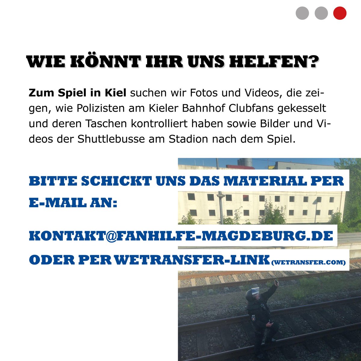 ⚠️ Es reicht! Wir brauchen eure Hilfe.

Nach den vollkommen überzogenen Polizeieinsätzen in #Regensburg und #Kiel wollen wir das Handeln der Polizei juristisch prüfen lassen.