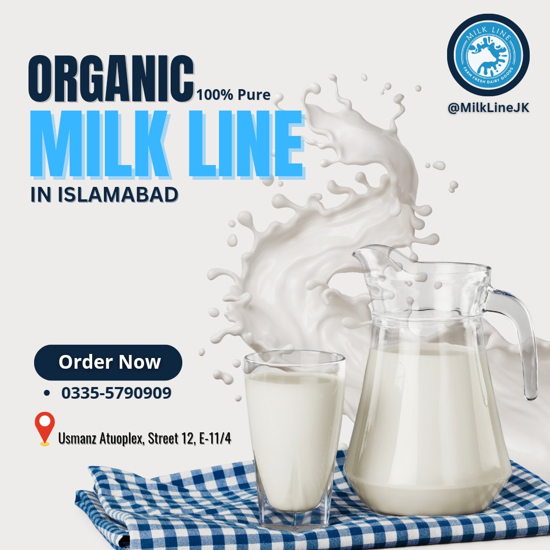 milklinejk's tweet photo. Milk line - Islamabad
100% Natural Cow Milk (feel free to test in any laboratory, anytime)
Order Now: 📞 0335-5790909
🏠 at Usmanz Autoplex, Street 12, E-11/4, #Islamabad.
#dairyfarm #cowmilk #puremilk #cow #farmfresh #purecowmilk #milkinislamabad #freedelivery #milk #milkshake https://t.co/LEJN7GpPhi