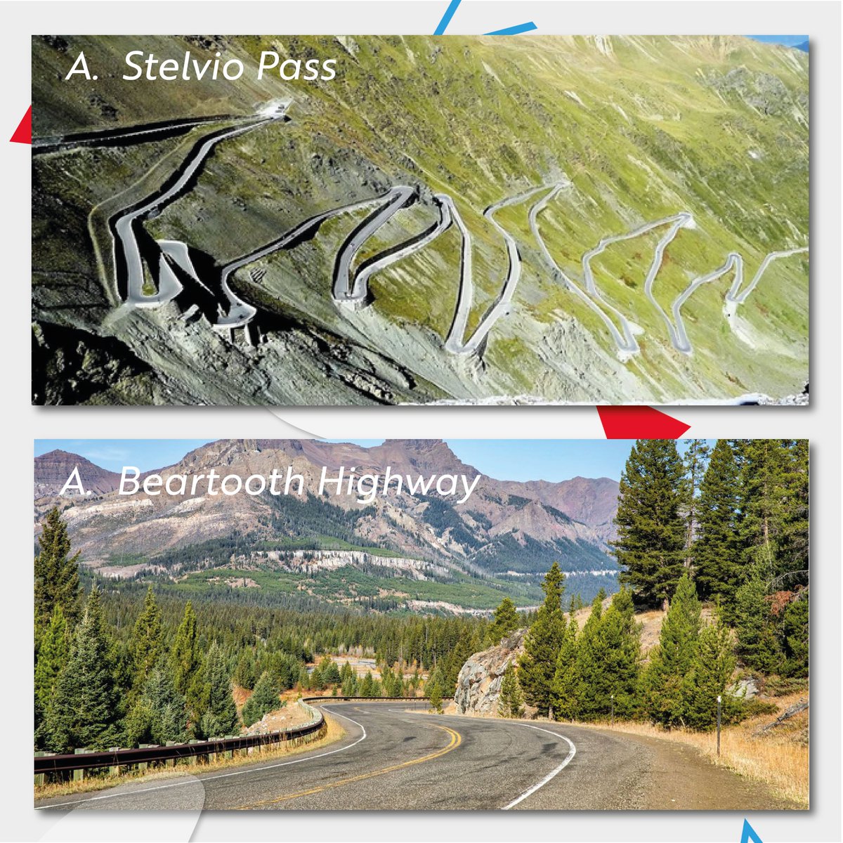 Diamondcoatings's tweet photo. If you could ride on one of these routes, which would you choose... The Stelvio Pass in Northern Italy 🇮🇹 or the Beartooth Highway in Montana, US 🇺🇸 

#motorcycleroutes #beartoothhighway #stelviopass #motorcyleadventure https://t.co/yjiIsfGQuL