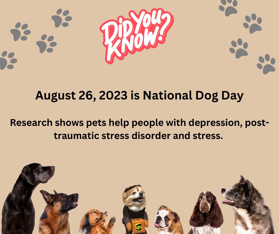 OHWellnessUPS's tweet photo. Pet ownership provides both physical and mental health benefits. Check out https://t.co/IgjQBQYdCo for information and resources available for current and future pet owners.
#TotalHealthUPS
#HomeWorkPlayUPS https://t.co/pq2kvOQLQ8
