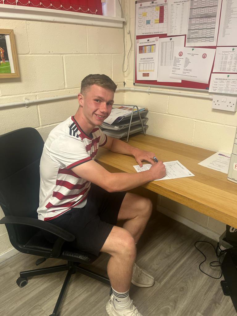 Huge congratulations to Ross on signing his first professional football contract to <a href="/acciesfc/">Hamilton Accies FC news stats info</a> U18’s at just 16👏🏻! 

Ross has captained our school team from S1 and has been the absolute Rock within it, No one deserves this more than you ⚽️

Well done Ross💪

<a href="/St_Rochs/">St Roch's Secondary</a>