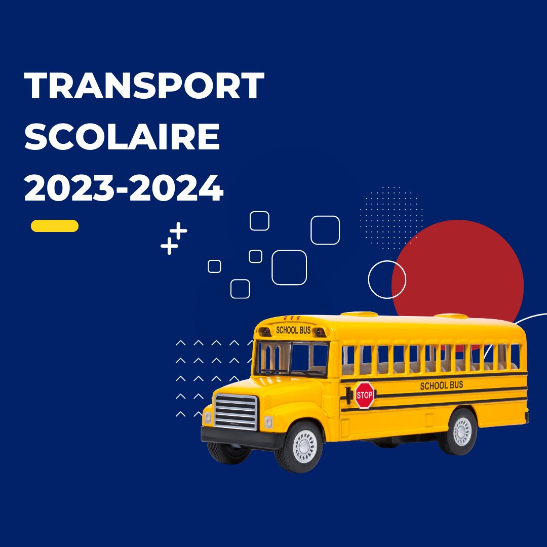 Petit rappel pour le transport scolaire.  

Le conducteur d’autobus ou la compagnie de transport de courtoisie communiquera avec les parents avant le début des classes (6 septembre 2023) pour confirmer les informations . 

Pour plus d'infos : csap.ca/nouvelles/item…