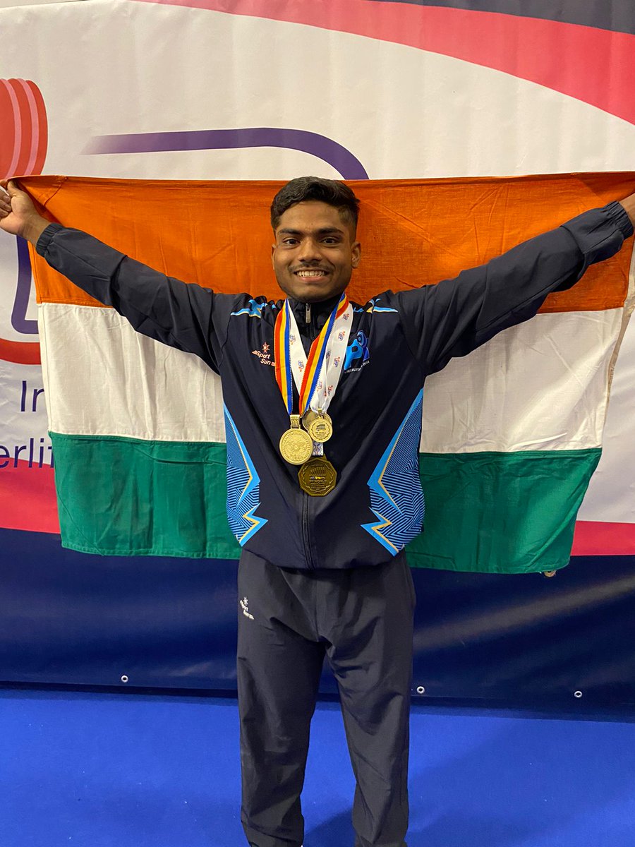 R J College (@rjcollegemumbai) on Twitter photo ๐ฅ๐ฎ๐ณ Konar Venkatesh secures India's pride at @PowerliftingIntl's World Championships, grabbing Gold in Cluj Napoca, Romania! in 66 Kg category, he astounds with sheer might. Pursuing M.Com Part-I at <a href="/rjcollegemumbai/">R J College</a>. Keep shining, champion! ๐๏ธโโ๏ธ๐ ๐ฅ๐ฎ๐ณ Konar Venkatesh secures India's pride at @PowerliftingIntl's World Championships, grabbing Gold in Cluj Napoca, Romania! in 66 Kg category, he astounds with sheer might. Pursuing M.Com Part-I at <a href="/rjcollegemumbai/">R J College</a>. Keep shining, champion! ๐๏ธโโ๏ธ๐