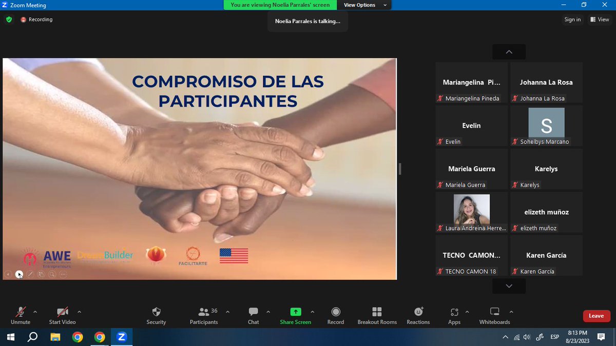 SomosFreyaCH's tweet photo. Ya inició la Cohorte 2023 del Programa AWE Academy for Women Entrepreneurs - #Dreambuilder, que desarrollamos gracias al valioso apoyo de @usembassyve @cvalasmercedes @CevaoLearning @cevazzulia @cevacarabobo @EdUSACevam https://t.co/EAETMP4kMb
