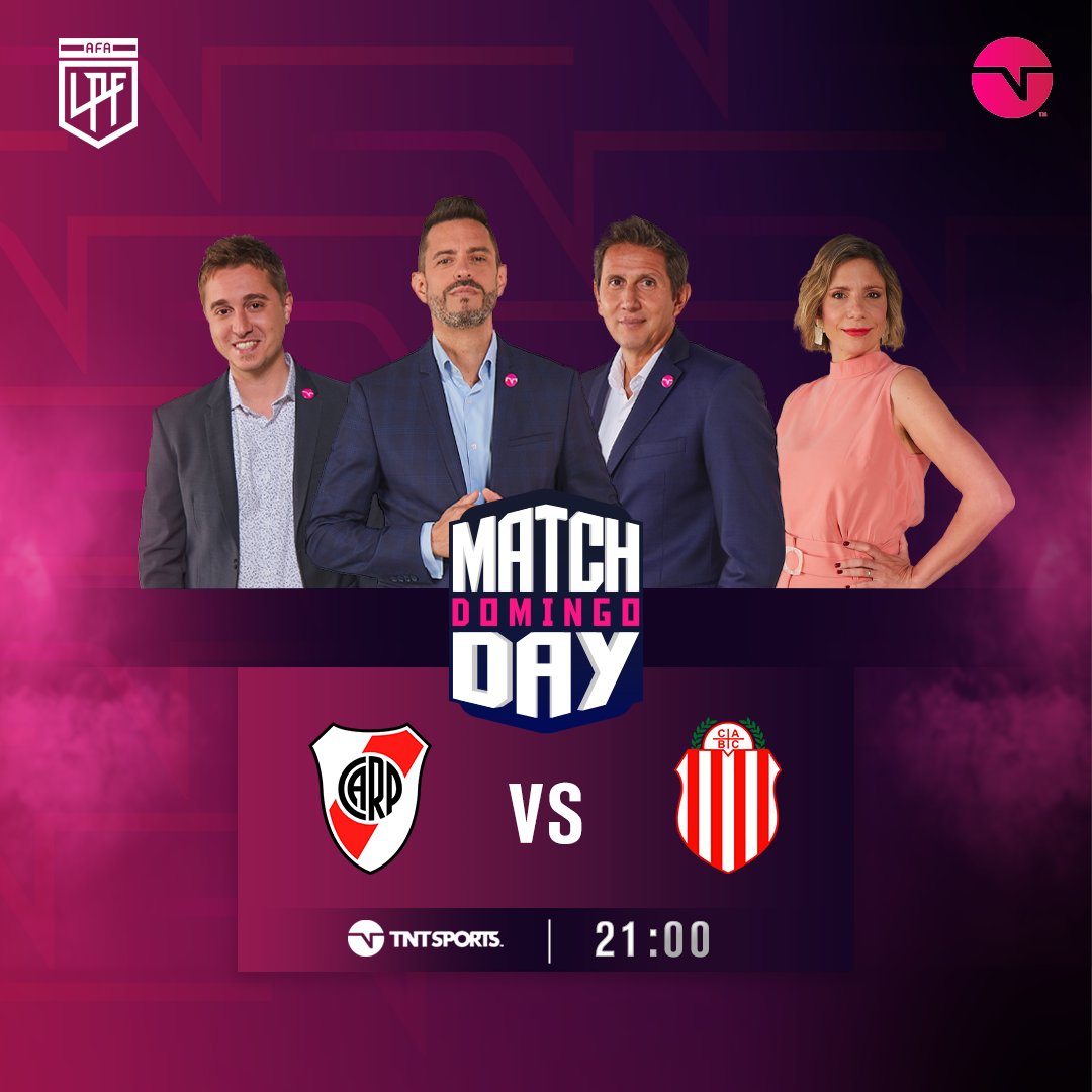 TNTSportsAR's tweet photo. MILLONARIOS VS. GUAPOS ⚽

Desde las 21:00 horas, no te pierdas River vs. Barracas Central por la pantalla de TNT Sports 🤝

🎙 @giraltpablo - @JPVarsky - @Angelalerena - @maxigrillo 

#LPFxTNTsports https://t.co/gyiZuupp6Z