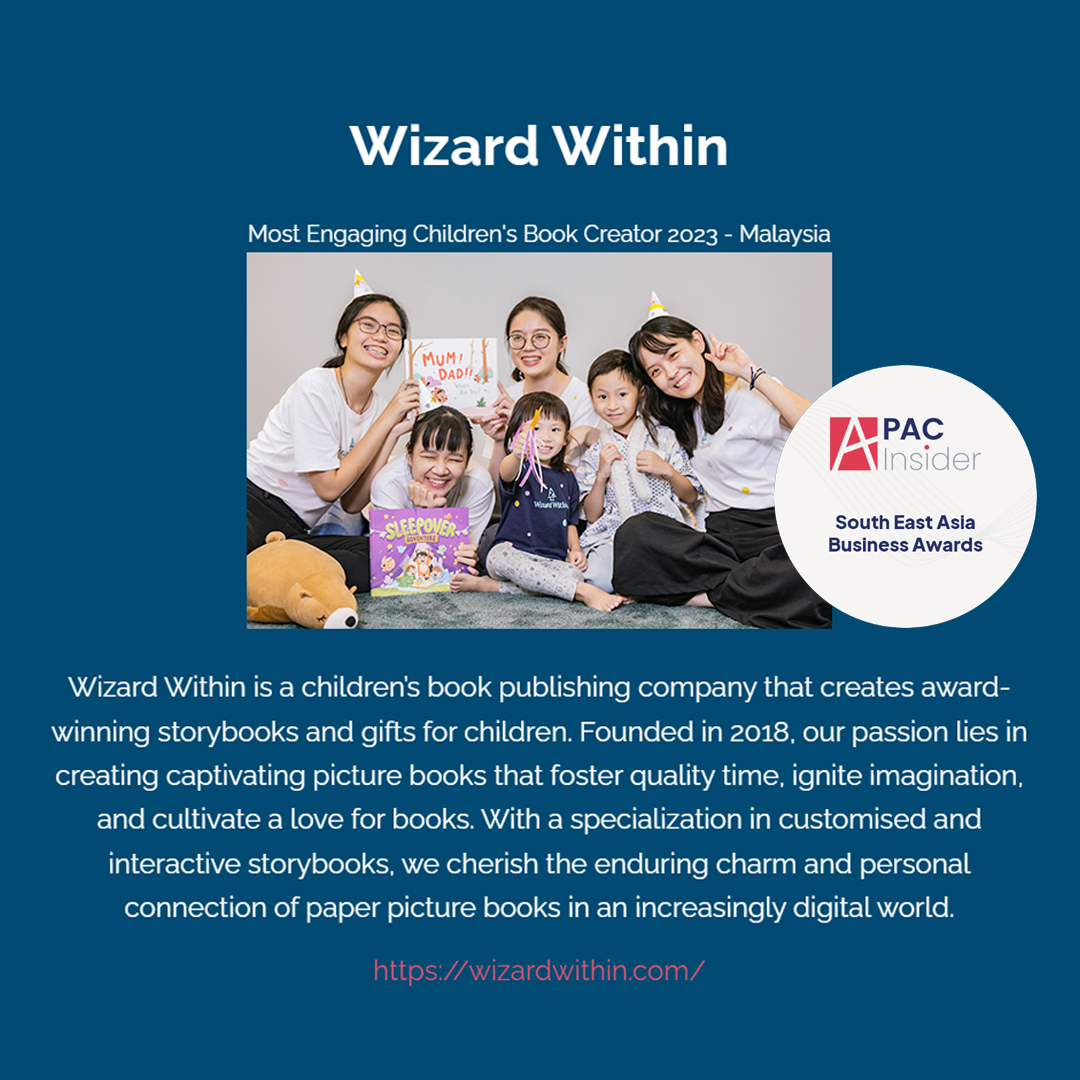 WizardWithin's tweet photo. #Malaysia #ChildrenBook #Publisher
Thrilled to share that Wizard Within has received the South East Asia Business Award from APC Insider! 🏆✨ This recognition is a testament to our innovation, dedication, and your incredible support. Thank you for being part of our journey! 🌟 https://t.co/qURIvxfi9p