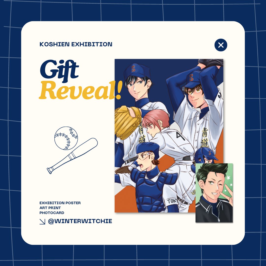 koshien_exhibit's tweet photo. •) Exhibition poster, Art print, &amp; Photocard by @romarinanope @winterwitchie @craiissant and @graesilla https://t.co/mjBv2HADkP