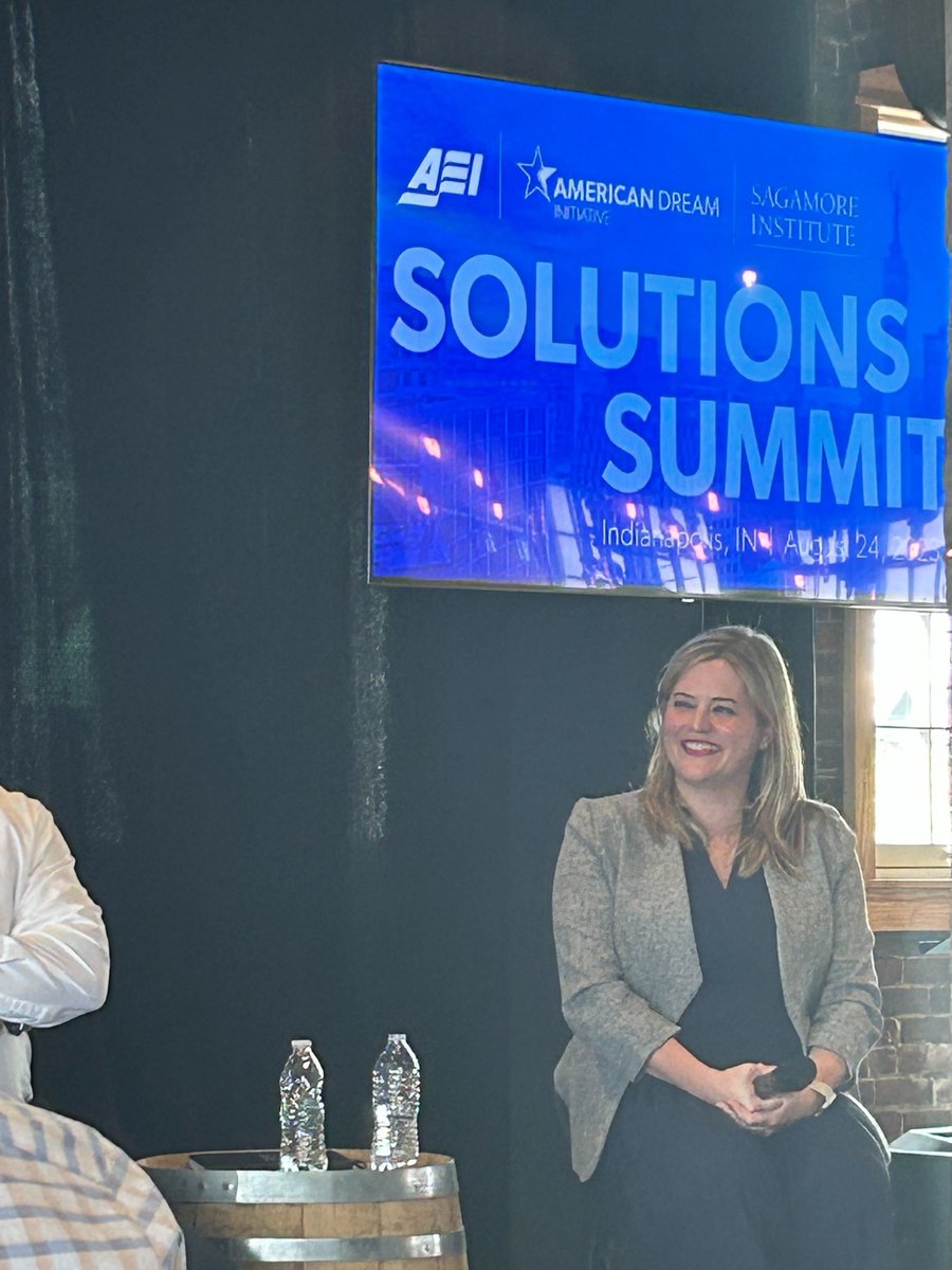 Yesterday, our VP of Consulting and Co-founder @stephbot6 took part in a panel about how we build agency and entrepreneurial mindset in young people at the #SolutionsSummit, hosted by @AEI and @SagamoreInst. Great work, Stephanie!