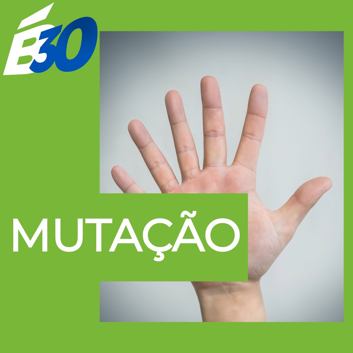 b30podcast's tweet photo. Episódio novo! Saiba o que são mutações e como elas contribuem para a variabilidade genética. https://t.co/DpVQp8rDr3