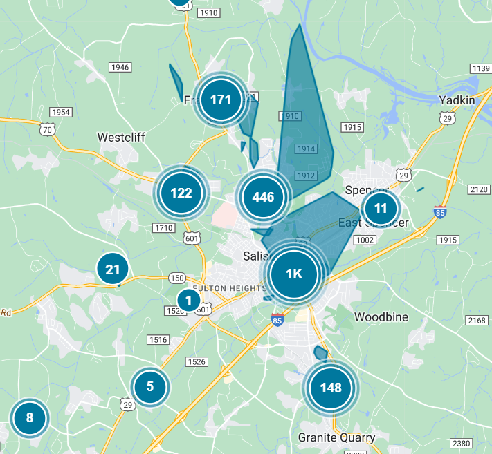 Clt_TrafficGuy's tweet photo. ⚡️Significant outages around #Salisbury this morning. Last night's rain had some really strong winds that brought down trees, blocking roads, and knocking out traffic signals.
#CltTraffic #RowanCo #Clt #NC #SC https://t.co/RfDmgJjLI7