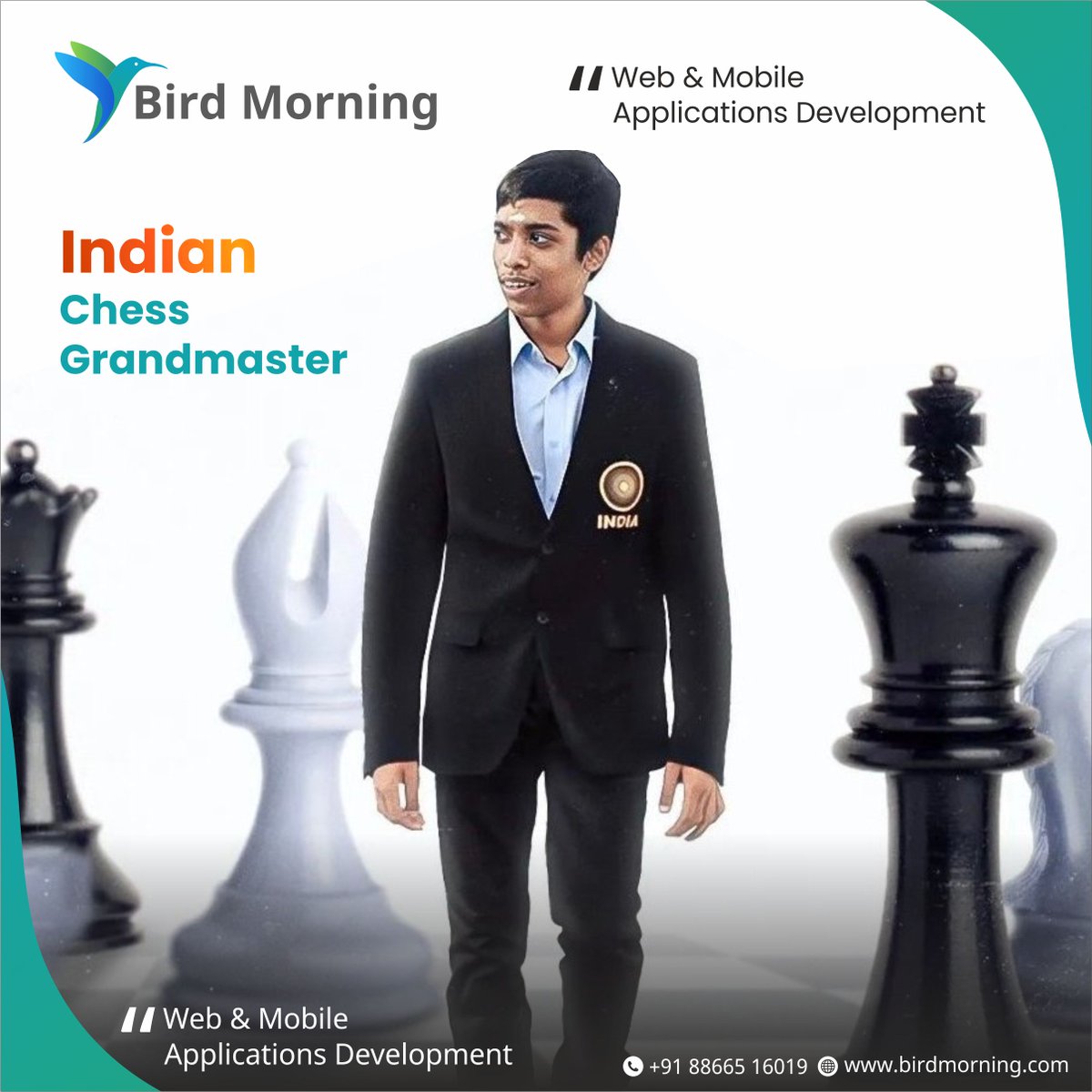 BirdMorning19's tweet photo. Thank you Indian Chess grandmaster R Praggnandhaa for making India very Proud. 

He is just 18 years old and has given competitive competition to the world's best chess players at @fide_chess World Cup 2023.

#ChessWorldCup  #chessmaster #chessplayer #sports #FIDEChessWorldCup https://t.co/hsQ5kPwdMm