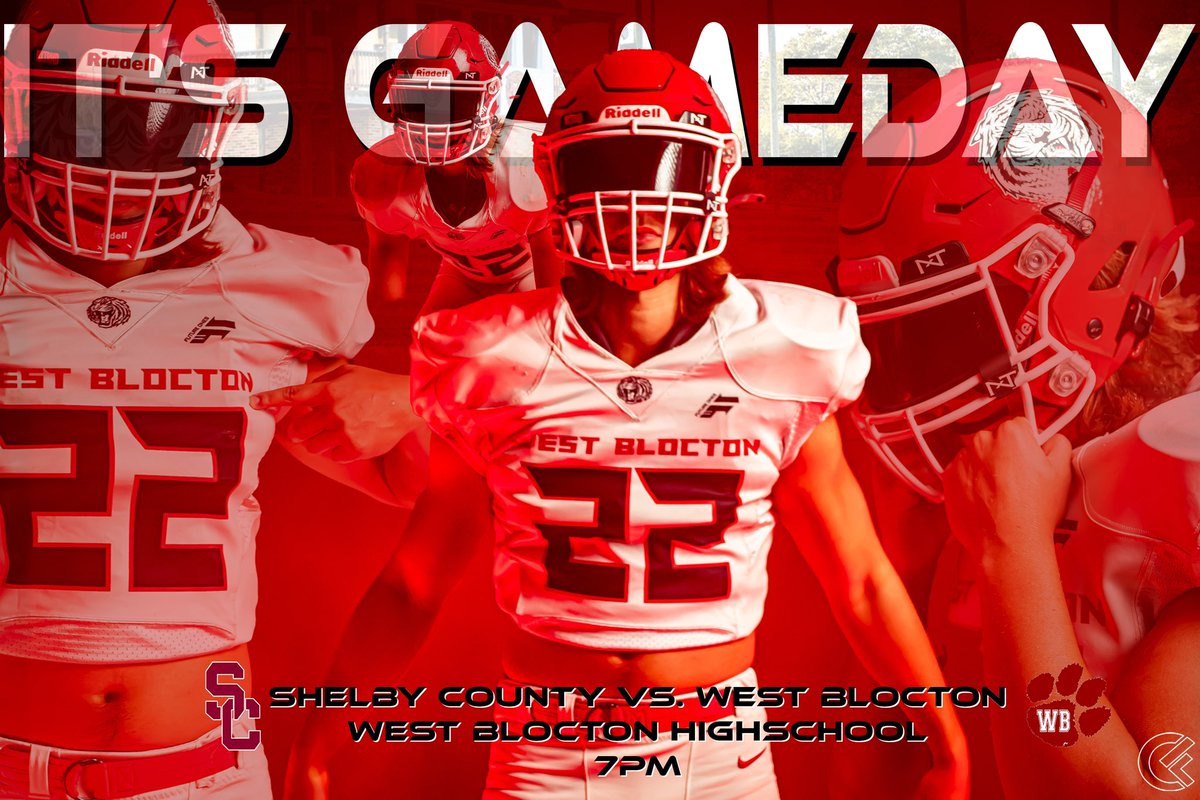 BloctonFootball's tweet photo. Wake up! It’s GAMEDAY on the Bloc! Come support your Tigers take on Shelby County!

⏰ 7:00 P.M.
📍 Tiger Stadium, West Blocton

#TheBlocIsHot #WBFootball https://t.co/IFLAVAC9S4