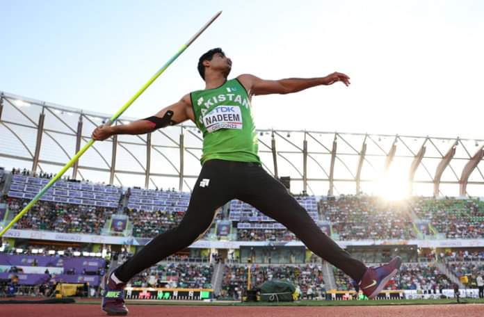 🇵🇰🌟 SHAANEPAKISTAN🌟🇵🇰

Our very own javelin thrower #ArshadNadeem qualifies for the final of World Athletics Championship as well as Paris Olympics !!!

#PurpleForce
