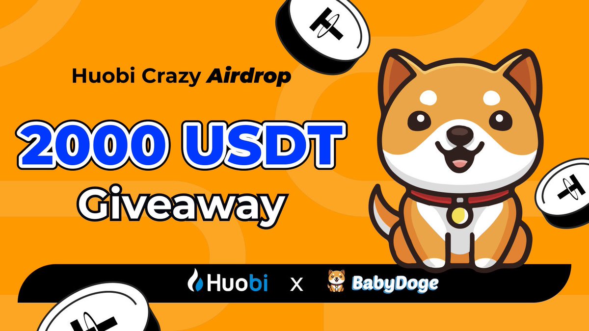 🐶#BabyDoge and #Huobi are making your Web3 explorations more fun!
Enter to share $2000:

✅Follow <a href="/HuobiGlobal/">火币HTX</a> <a href="/BabyDogeCoin/">Baby Doge</a> <a href="/BabyDogeSwap/">Baby Doge Swap</a> 
✅RT + Like + Tag 2 Friends
✅Comment：#Huobi #Airdrop
✅ Fill out the form : forms.gle/yvE3YW9V6DJHBL…
📅Ends August 30