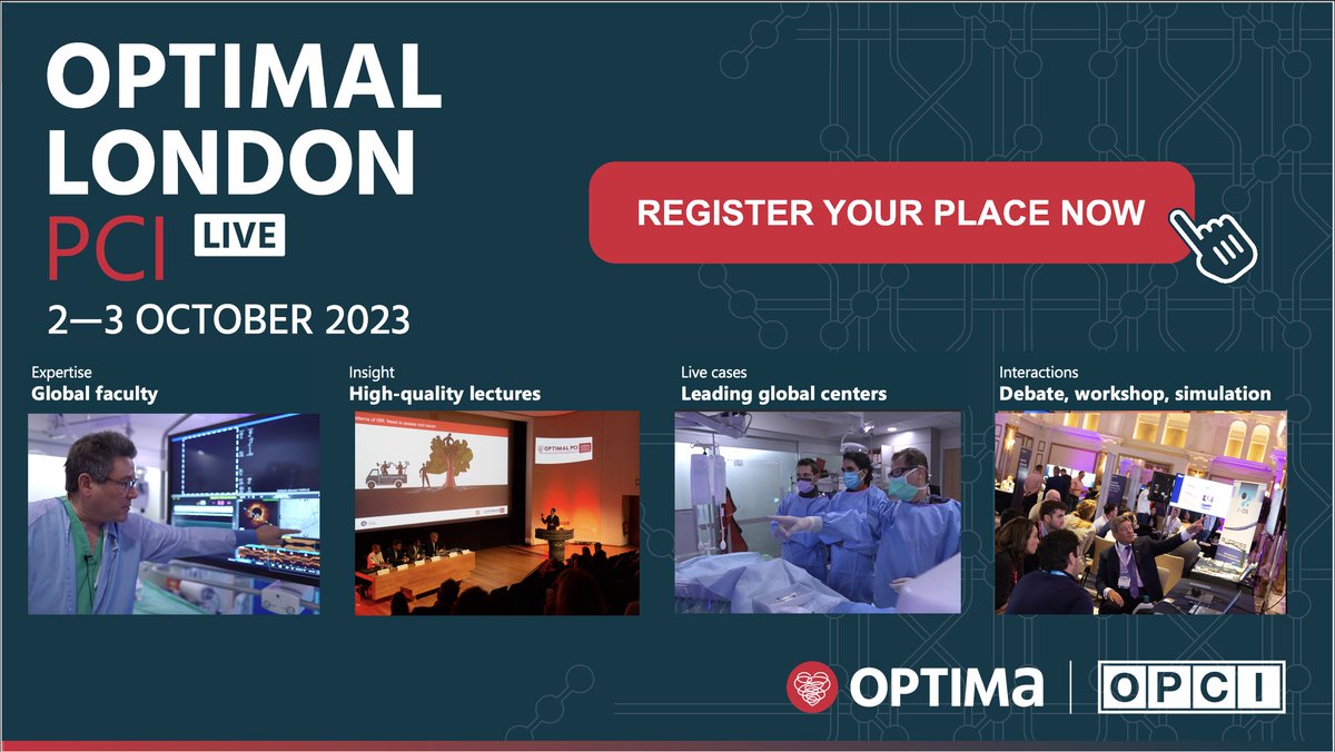 OPCI (@opcilive) on Twitter photo Don't miss OPCI, in partnership with <a href="/OptimaCTO/">Optima Education</a>, at #OptimalPCILondon! Explore critical issues facing interventional cardiologists. Register now at bit.ly/3Q6e7obnow for high-quality lectures, live cases, debates and interactive workshops. <a href="/DrAllenJ/">Allen Jeremias</a> <a href="/ESHLOF/">Evan Shlofmitz</a> <a href="/ziadalinyc/">Ziad Ali</a> Don't miss OPCI, in partnership with <a href="/OptimaCTO/">Optima Education</a>, at #OptimalPCILondon! Explore critical issues facing interventional cardiologists. Register now at bit.ly/3Q6e7obnow for high-quality lectures, live cases, debates and interactive workshops. <a href="/DrAllenJ/">Allen Jeremias</a> <a href="/ESHLOF/">Evan Shlofmitz</a> <a href="/ziadalinyc/">Ziad Ali</a>