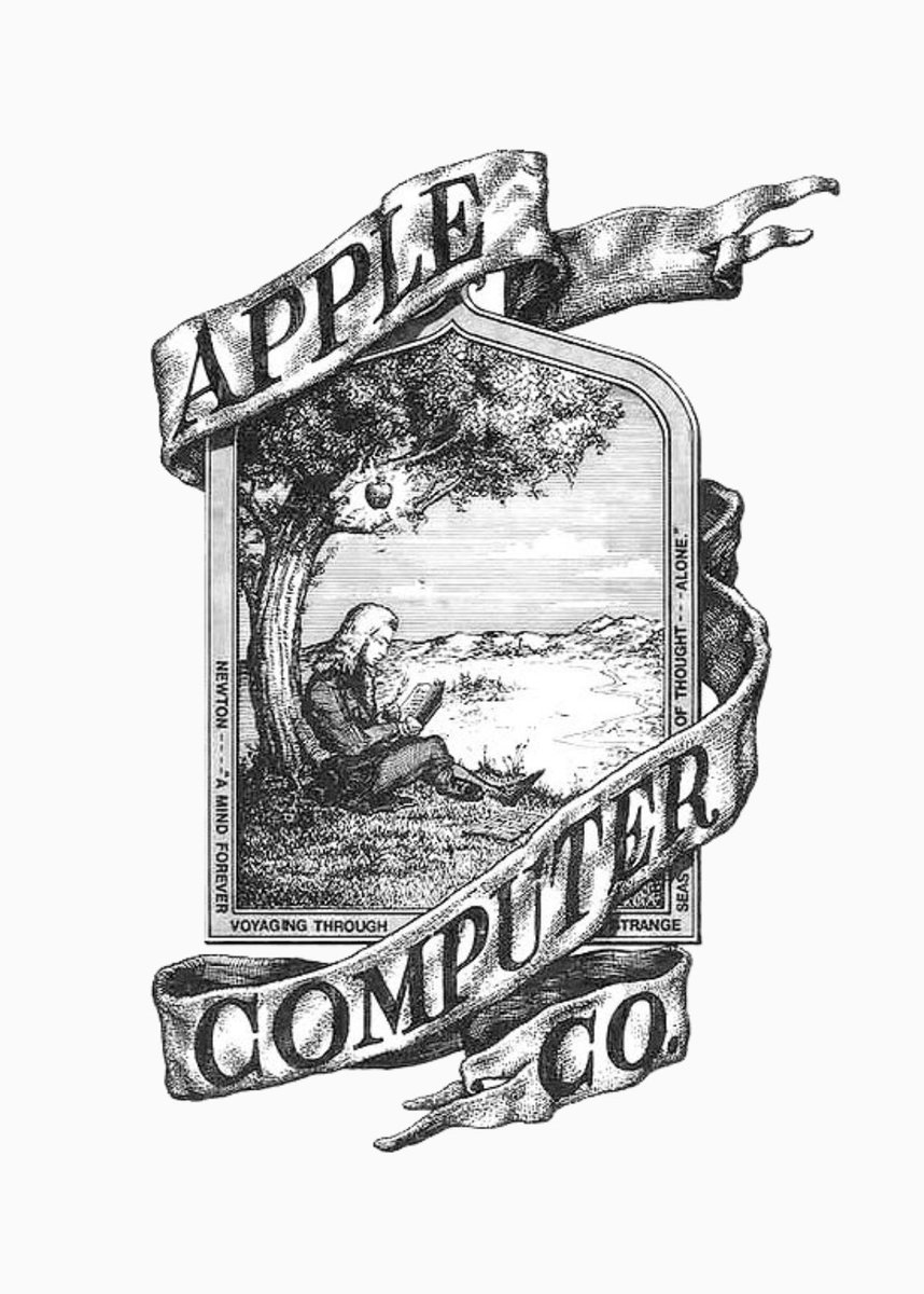 Safe to say the young Steve Jobs didn’t understand #logos and #branding back then. Apple’s first logo back in 1976.