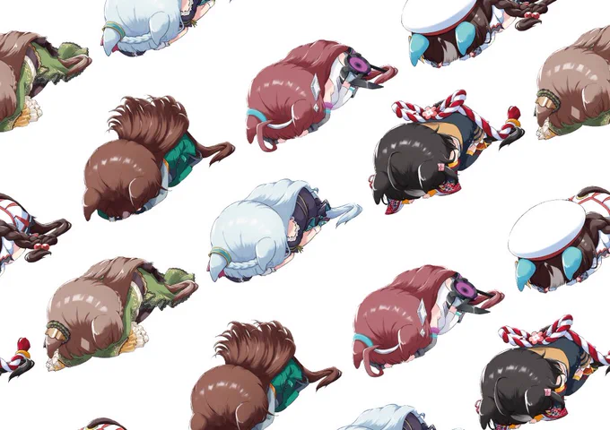 並べたらかわ…かわいな? 