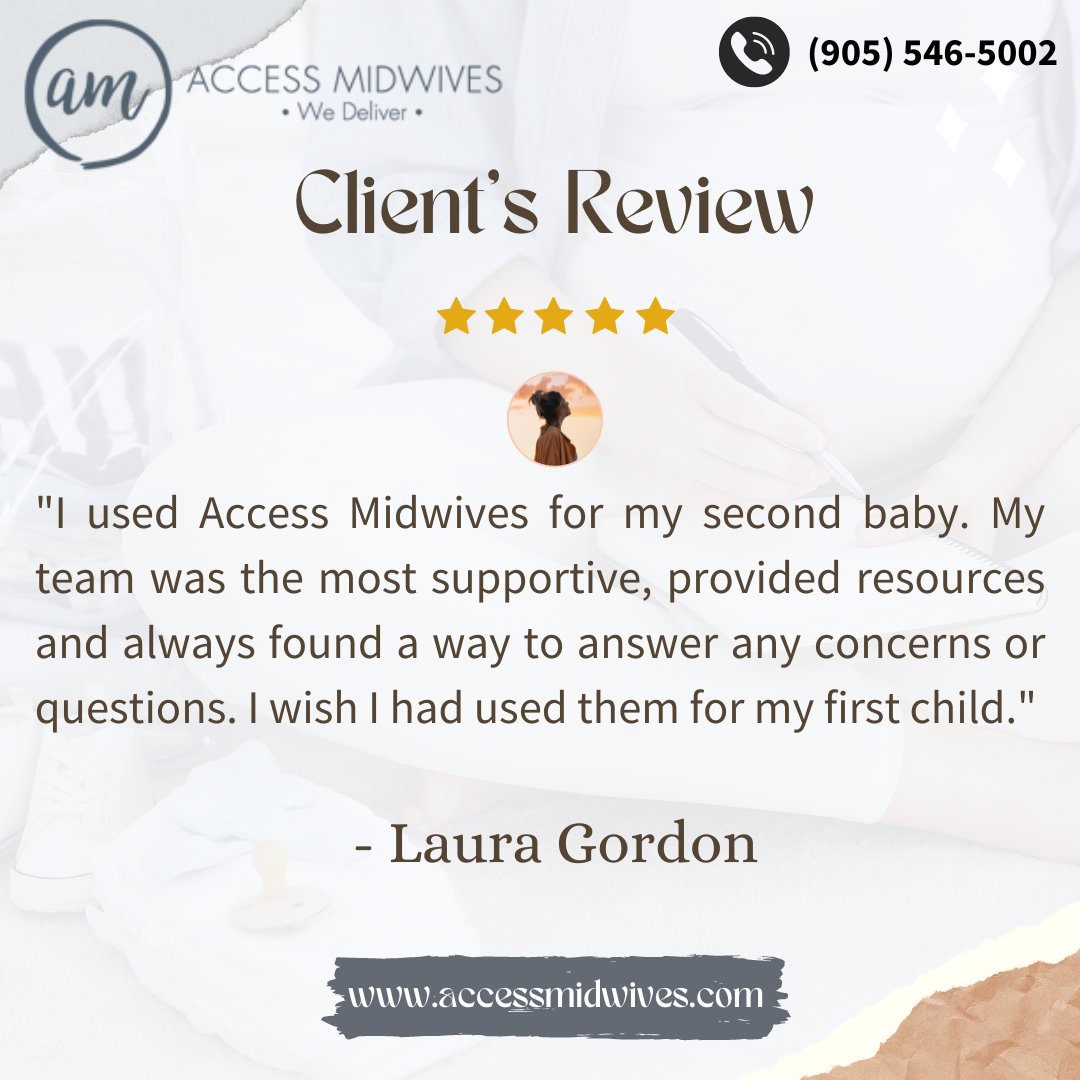 Gratitude for Your Kind Words - We are overwhelmed with joy and gratitude for the wonderful review! Thank you for trusting Access Midwives with your journey to motherhood and sharing your experience. It is our privilege to be a part of this special chapter in your life.