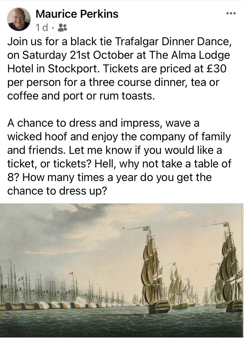 Saturday 21st October 2023
Let me know if you want any tickets?