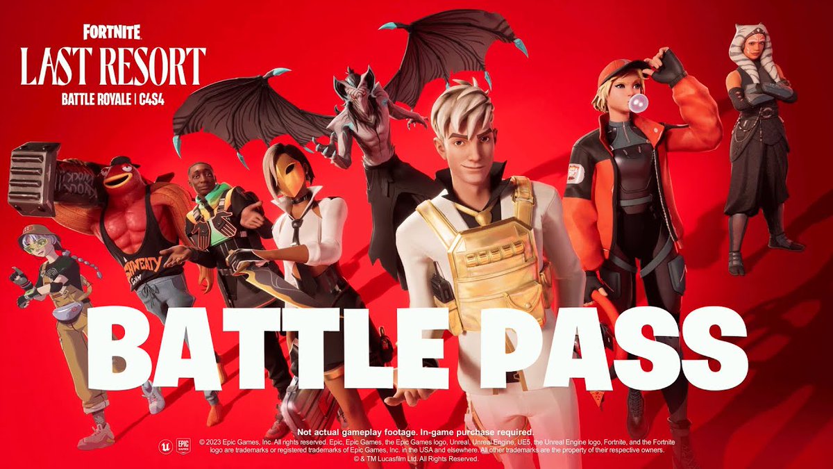 🥳 2x Fortnite C4S4 Battle Pass Giveaway 🥳

To Enter:

- Follow <a href="/CleaveEsports/">CLEAVE</a> &amp; <a href="/chic0fn/">XPS Chico</a>👑
- RT &amp; tag 2 friends ♻️👥

#ComeToCleave⚔️
* #BattlePass #Giveaway #FortniteLastResort