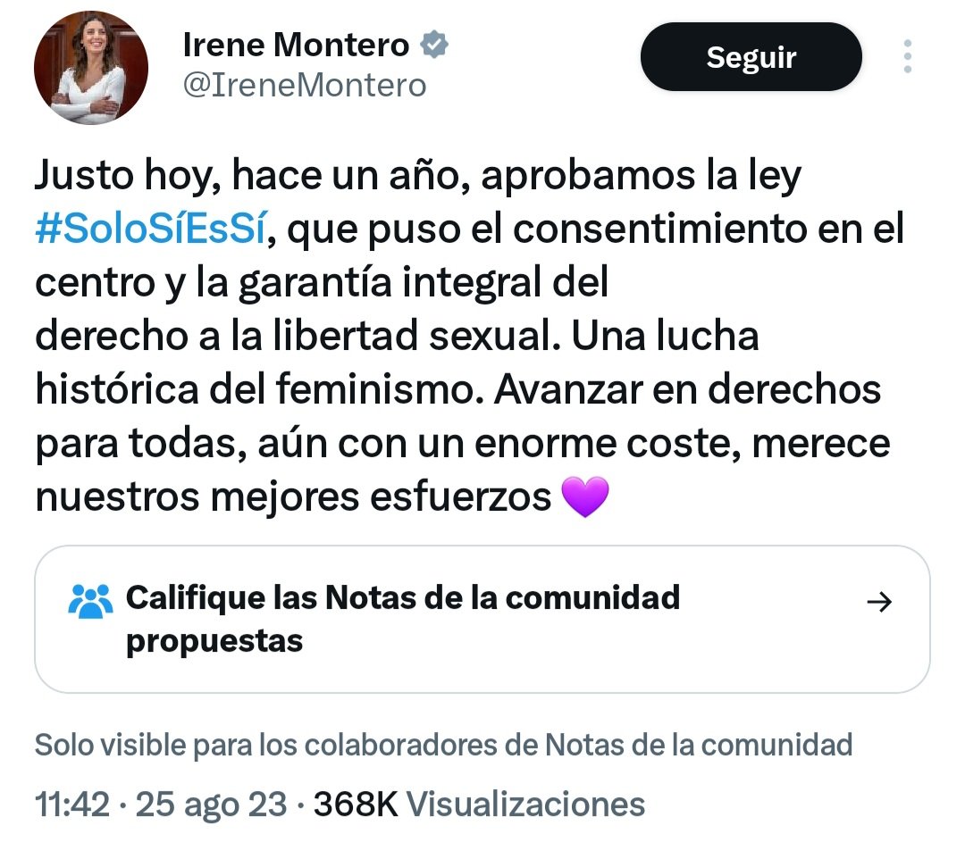 JosemaVallejo's tweet photo. Hoy, el tipo que dio un beso inadecuado, no ha dimitido y se ha mostrado orgulloso de su gestión

Hoy, la culpable de la ley que ha beneficiado a 1200 agresores sexuales y  ha sacado a más de 100 a la calle, no ha dimitido y se ha mostrado orgullosa de su gestión

Hoy, justo hoy https://t.co/SmLOLFWN7A