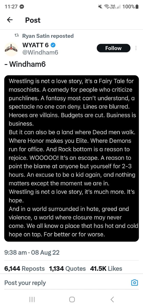 ❤️

#BrayWyatt <a href="/Windham6/">WYATT 6</a>