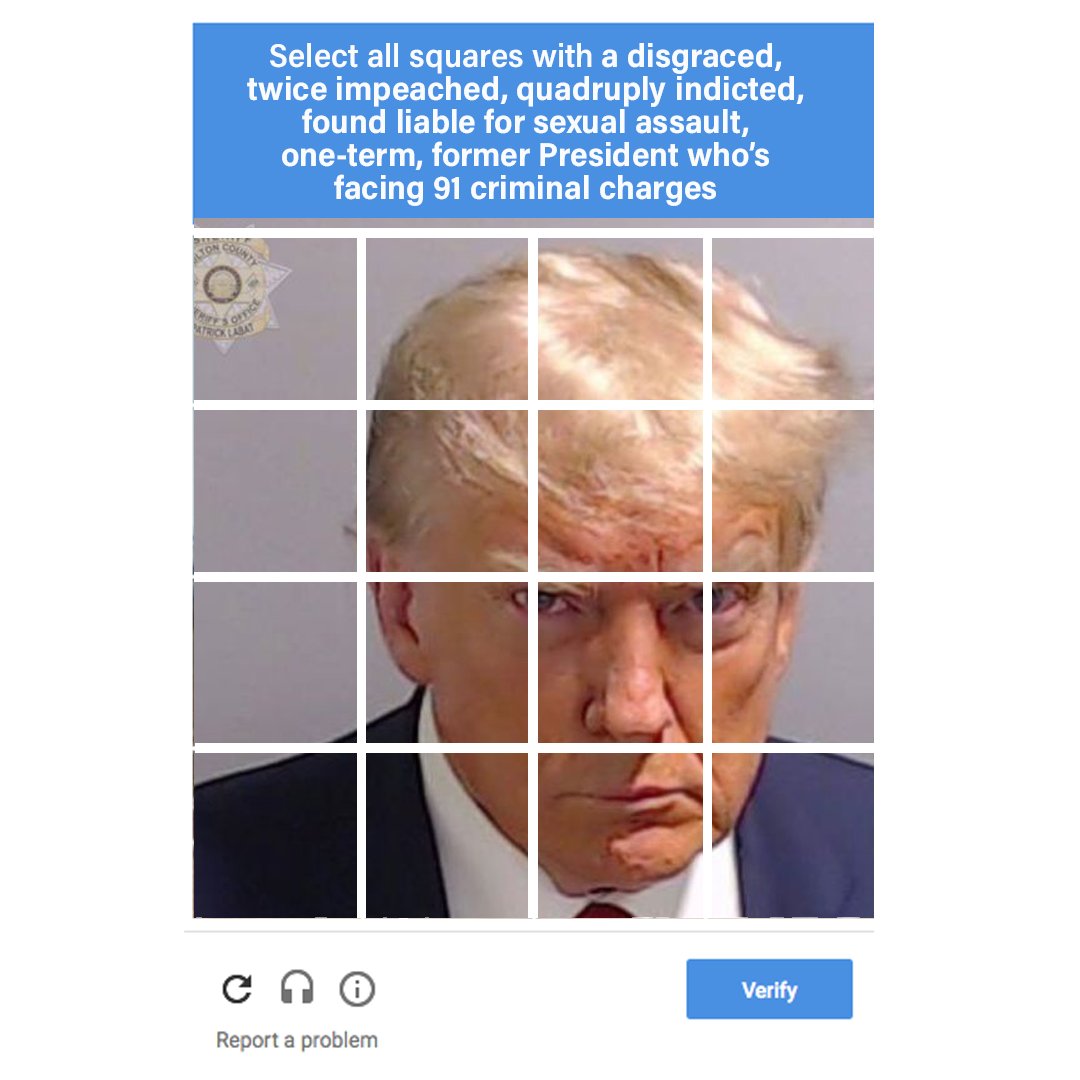 Please prove that you are not a robot or a cult member by selecting all squares...