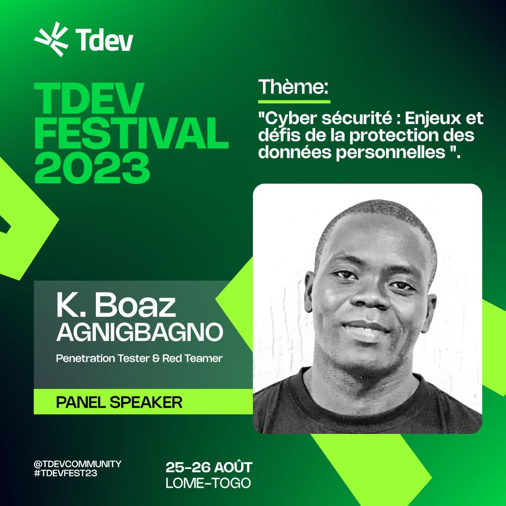 BoazakK's tweet photo. On parle des enjeux et défis de la protection des données personnelles demain, de 11h à 12h.
Lieu : Énergy Génération
#TDevFest #TDevFestival #TDevFest23 #TT228 #CyberSecurity #DataProtection #InformationSecurity https://t.co/2DXQig5VWv