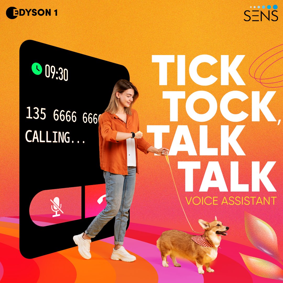 Forget about endless scrolling and typing. Our smartwatch with voice assistant is here to simplify your life. For just ₹1398/- speak to Siri and Google effortlessly, saving time and achieve more.

Shop Now on Amazon!

#SENS #LetsMakeSENS #Edyson1 #SmartWatch