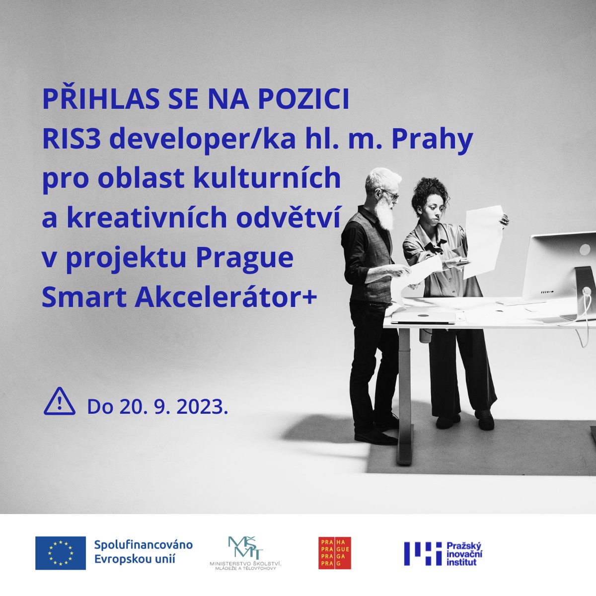 📍 Výběrové řízení na RIS3 developera/ku hl. m. Prahy pro oblast kulturních a kreativních odvětví v projektu Prague Smart Akcelerátor+ uzavíráme už 20. září – přihlaste se včas!

Veškeré informace o pozici najdete na webu 👉prazskyinovacniinstitut.cz/blog/hledame-r…