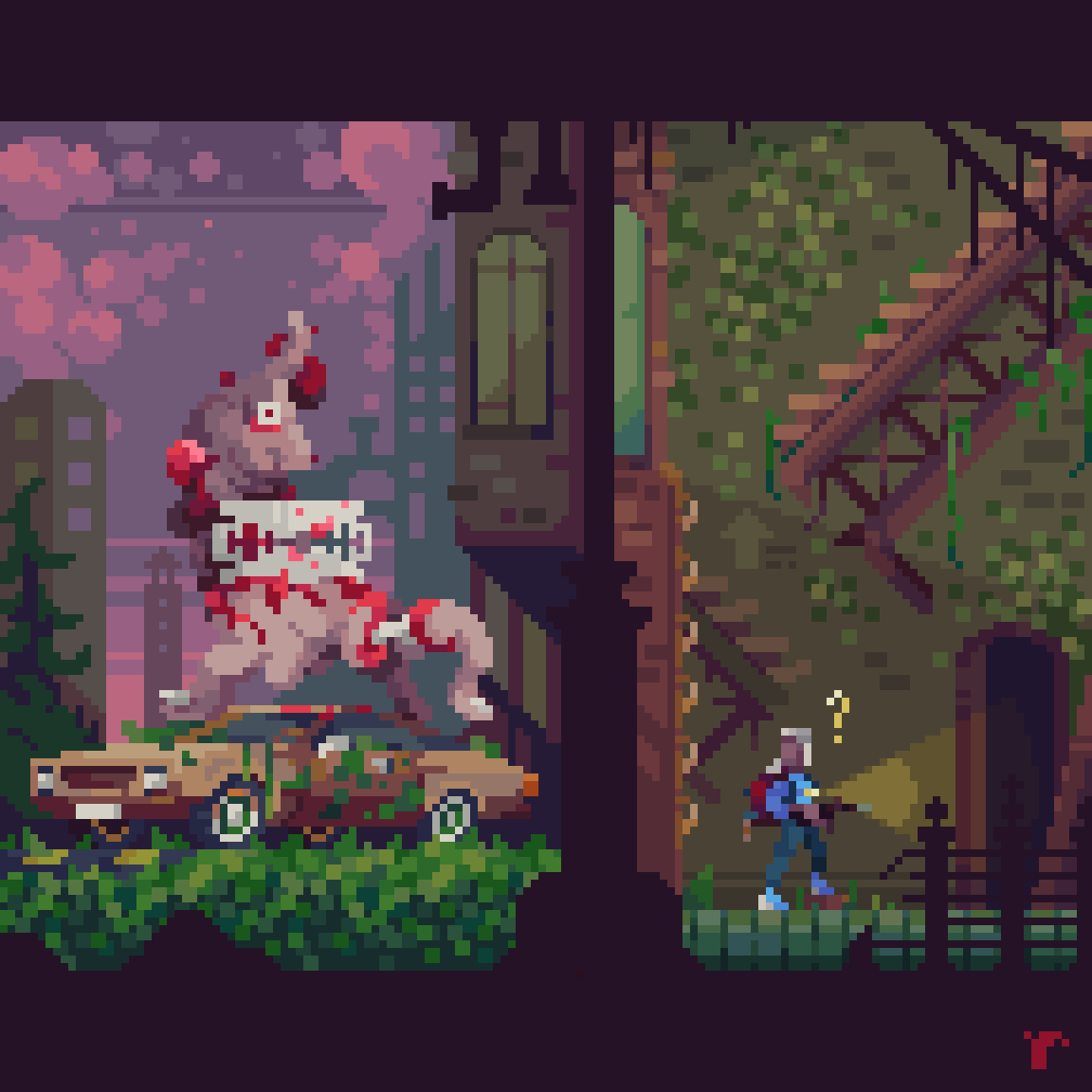 bladehand
°
#pixel #pixelart #aseprite #digitalart #art #illustration #artwork #pixel_dailies #pixelartist #pixelartday #ドット絵 #characters #characterdesign #colors #color #pixelscene #pixelaesthetic #illustragram #aestheticart #horror #concept #palete #colorpalette #monster