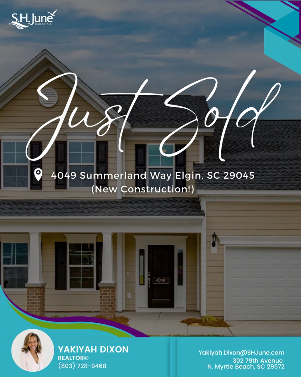 shjunerealty's tweet photo. SOLD
This new construction gem was secured by a relocating New York family, who sold their previous home for this wonderful opportunity.
#SHJuneRealEstate #JustSold #relocatetosc #MyrtleBeachRealEstate #JustSoldMyrtleBeach #MyrtleBeachHomes #LocalRealEstate #MyrtleBeachRealtor https://t.co/DbSPSjip5v