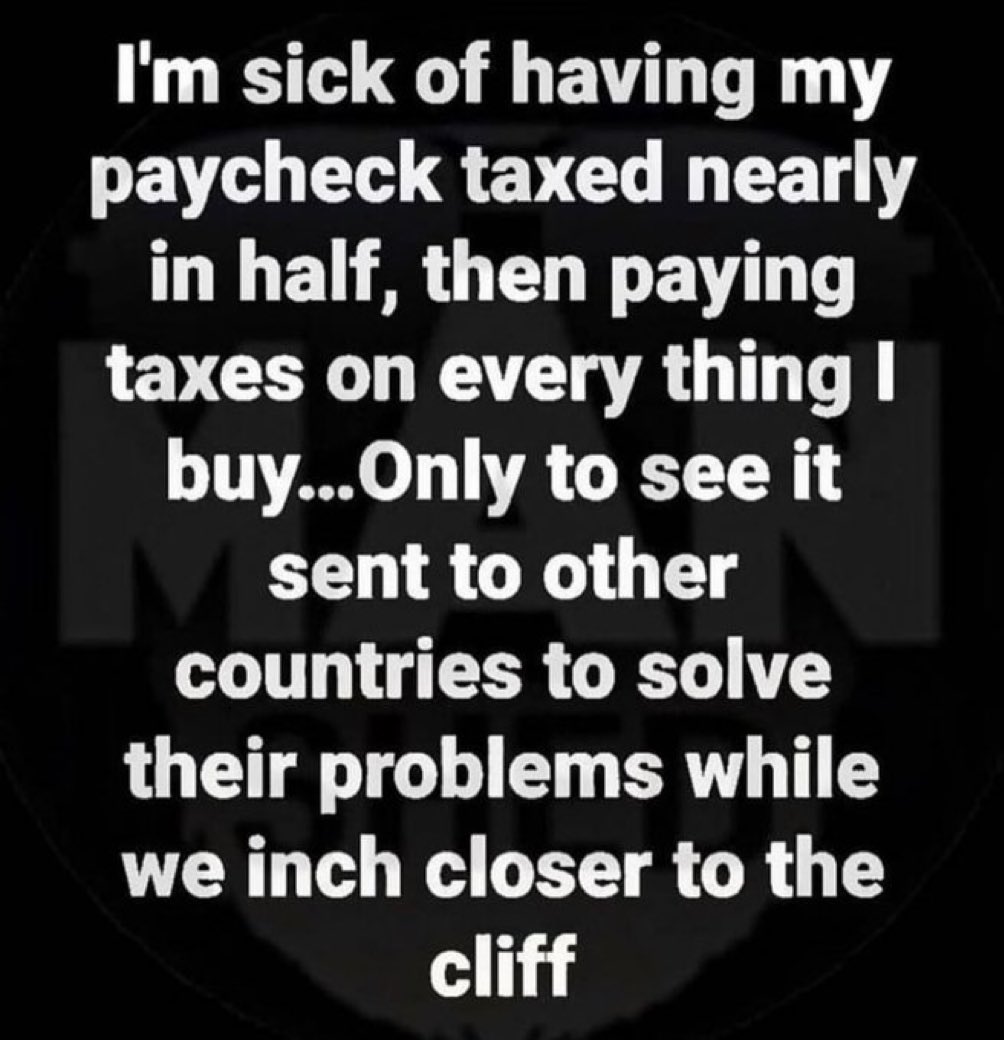 A point to ponder -who joins me in saying ENOUGH !!