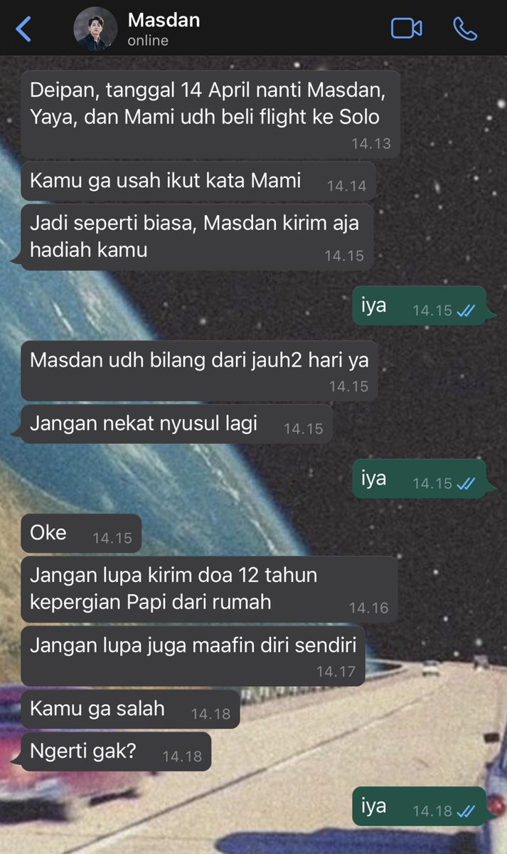 ijoscripts's tweet image. 113. chat yang rifan dapatin sebelum ngundang org2 ke ulang tahunnya kemarin: