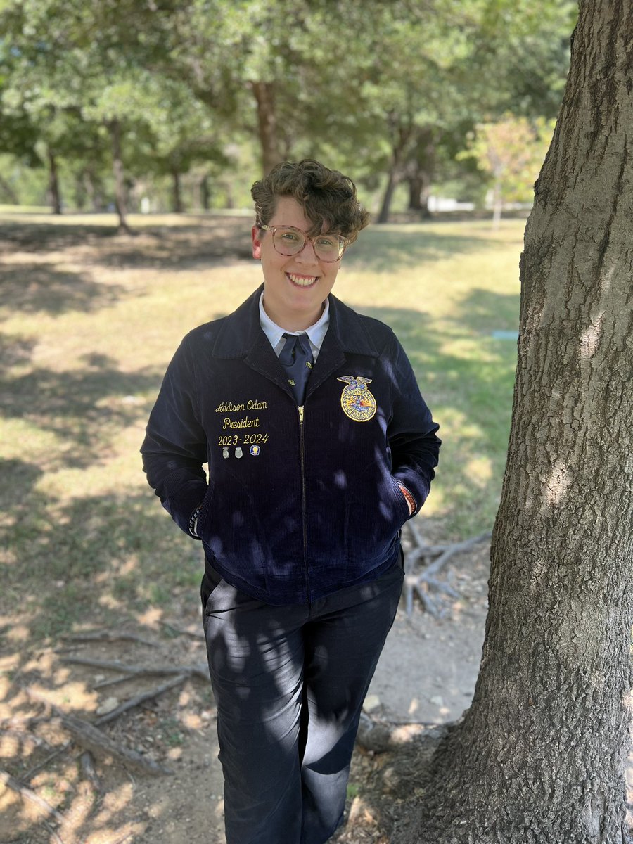 SanMarcosFFATX's tweet photo. Congratulations to our very own, Addison Odam, as she has been accepted into the 2023 National FFA Chorus! 

She will perform at the 96th annual National FFA Convention &amp; Expo in Indianapolis, ID in November! 

We are so proud of you Addison and wish you safe travels! @SMCISD_CTE https://t.co/JLgmtyKN3N