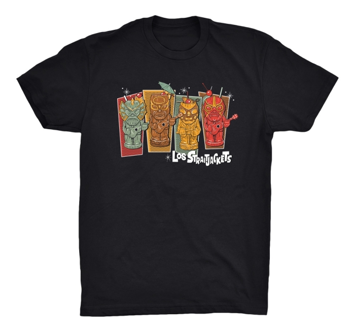New Tiki Tee ships early September. Comes with recipe card for "La Mascarita" cocktail. Design by #jodieraeprints. order here: bit.ly/47QO1vJ