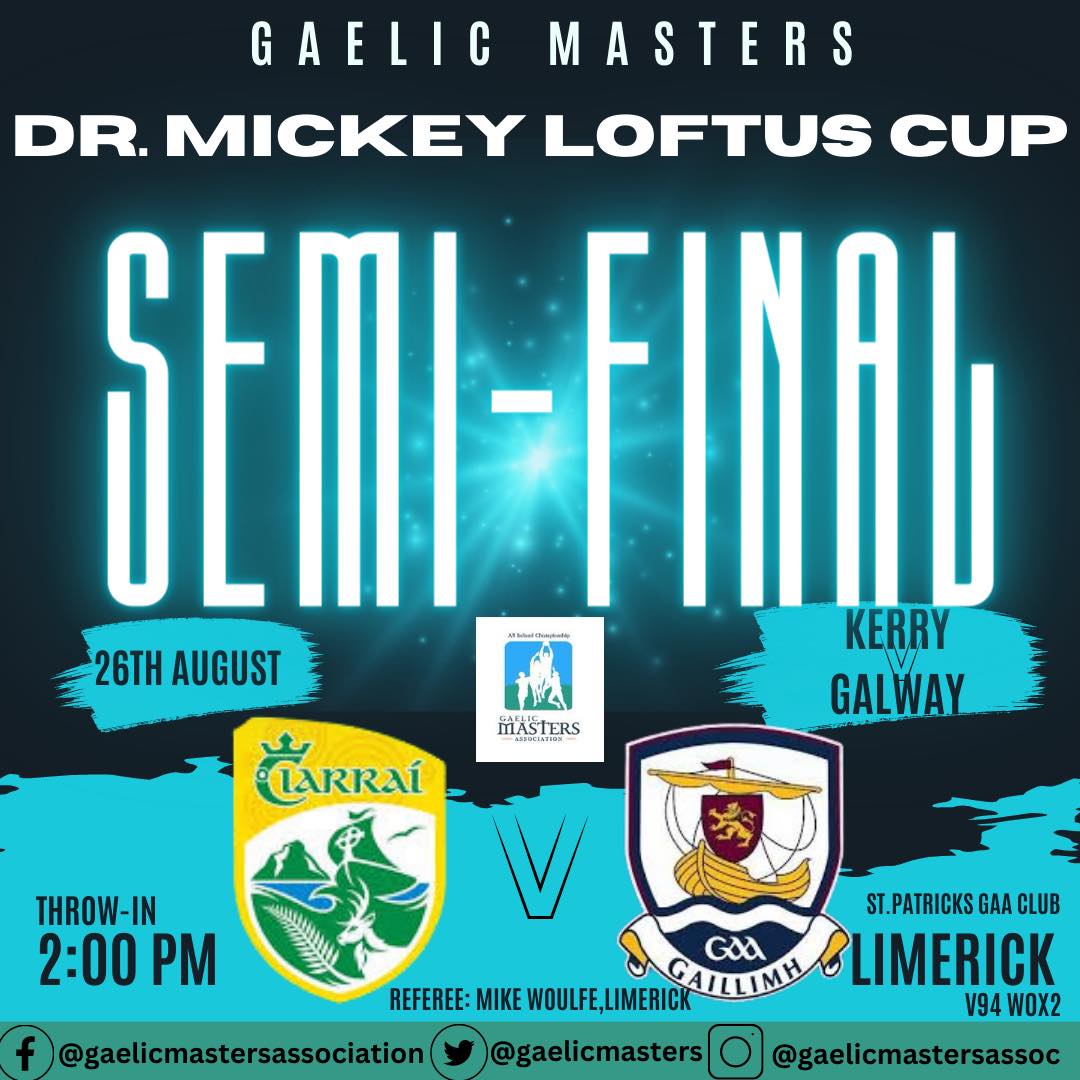 MastersGalway's tweet photo. All Ireland semi-Final is on tomorrow in Limerick against @KerryMastersGaa at 2pm, all support welcome. https://t.co/l68KZ7Lil9