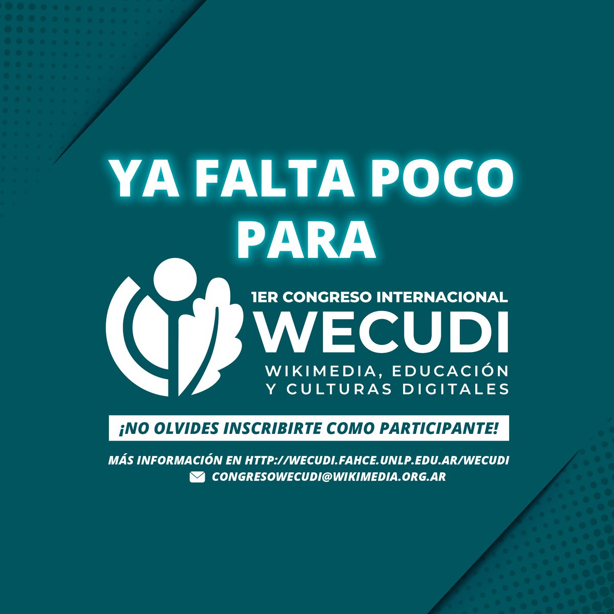 wecudiunlp's tweet photo. 🗓 ATENCIÓN! No olvides inscribirte para asistir como participante 👇
https://t.co/k4vGxhhsti https://t.co/TUzKo0FWjm