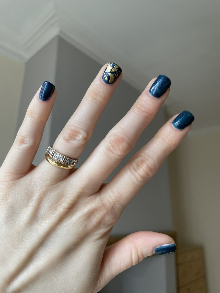 Happy <a href="/HoldingAbsence/">Holding Absence</a> album release day from my TNAOSD inspired nails 💙 It’s a beauty!