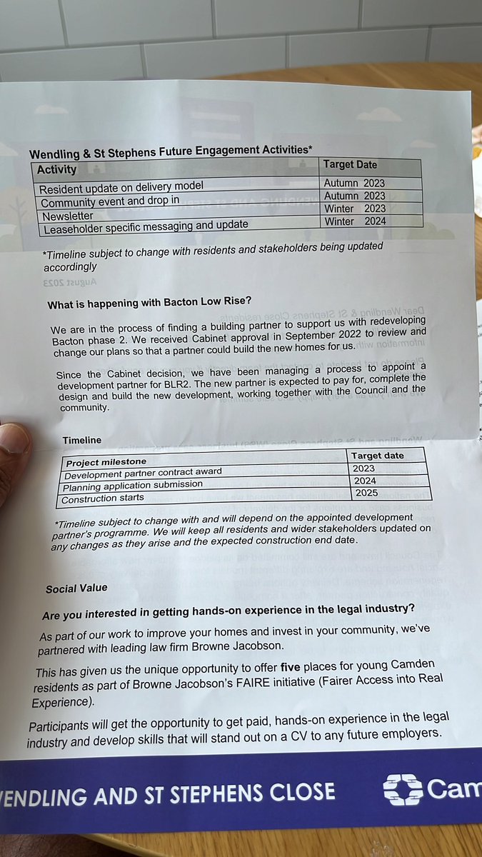 youngdonkey's tweet photo. Update on Wendling and Bacton Low rise regen - by update I mean, sweet FA happening. Brexit 2.0 is the CIP in Camden. Slow hand clap for @DannyBeales and his cronies. @NewJournal @OfKentish @thdyoung https://t.co/jJ5mTqNUNi